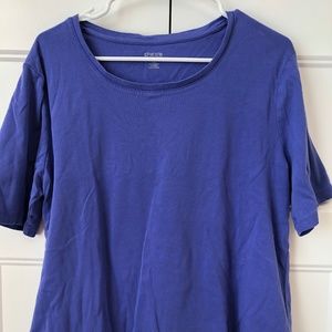Chico's solid layering tee (short sleeve)